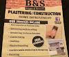 B&S Plastering-Construction Logo