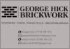 George Hick Brickwork Logo