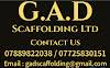 G.A.D Scaffolding Ltd Logo