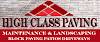 High Class Paving/Maintenance/Landscaping Logo
