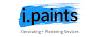 i.paints Decorating + Plastering Services Logo